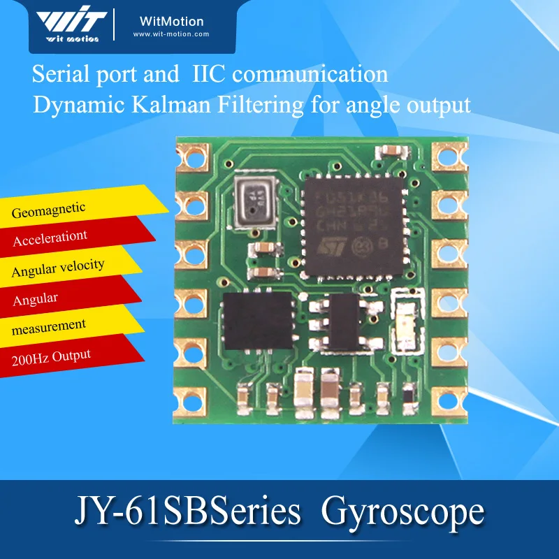 Serial port 6-axis accelerometer / gyroscope BMI160 module, Kalman filter, angle