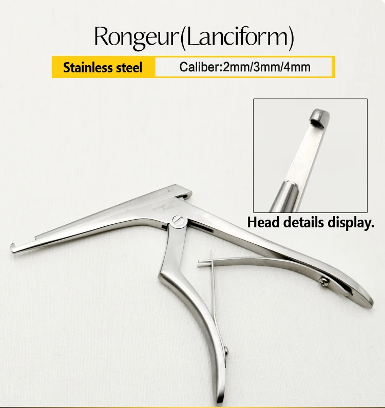 Rongeur инструменты и инструменты для косметической и пластической хирургии из нержавеющей стали 2,0 мм/3,0 мм/4,0 мм