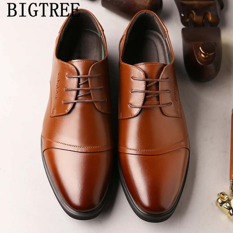 

wedding shoes for men formal shoes genuine leather italian brown dress official shoes men classic brand zapatos charol hombre