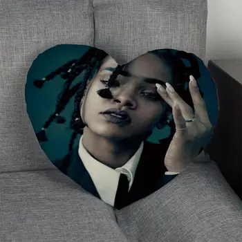 

Rihanna Custom Heart Pillow Cover Custom Zipper Pillowcase Cover Wedding Home Office Decorative custom Pillowcase