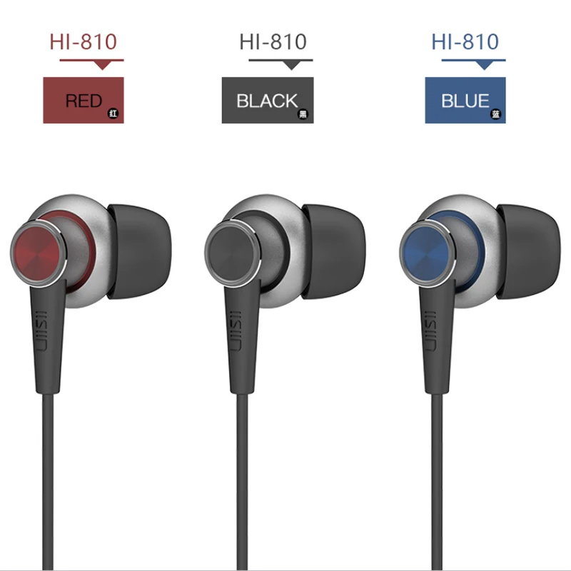 Металлические наушники UiiSii HI 810 100% оригинальные Fi супер бас стерео DJ с микрофоном