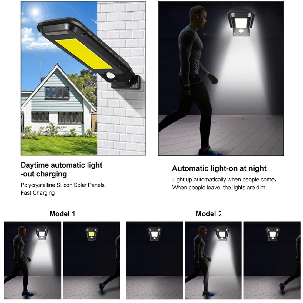 DIDIHOU светильник на солнечной батарее, уличный светильник, светодиодный светильник, уличный садовый настенный светильник, датчик движения, Лампа безопасности, уличный водонепроницаемый настенный светильник