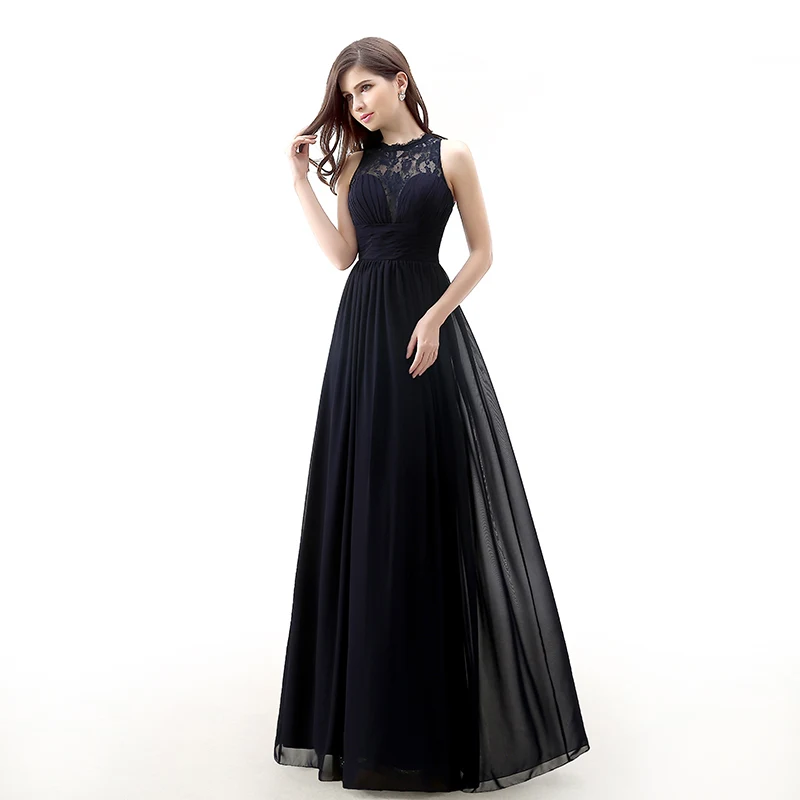 

Elegant Black Maternity Prom Dresses Long Cheap Formal Women Gown Evening Party Dress Top Lace Longdubaidresses Evening Muslum