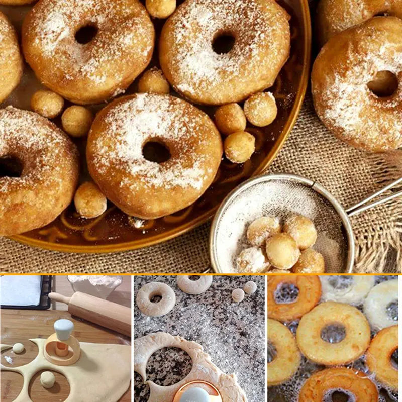 

DIY Donut Mold Cake Decorating Tools Desserts Bread Cutter Maker Baking Supplies Kitchen Gadget X