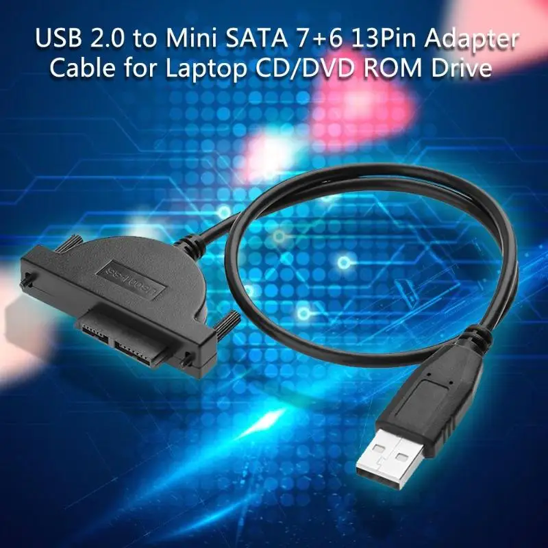 Кабель переходник ALLOYSEED с USB 2 0 на Mini Sata 7 + 6 13pin|Компьютерные кабели и разъемы| |