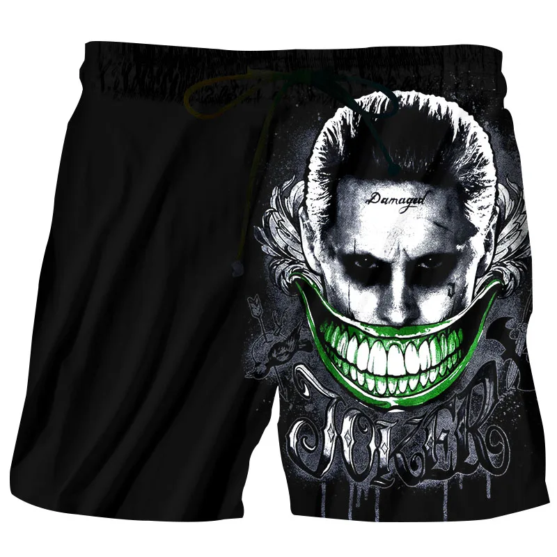 Мужские пляжные шорты Homme принт 3D аниме большой рот Джокер бермуды шорты быстросохнущие бордшорты трусы-боксеры с морской тематикой Maillot De Bain 5XL