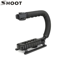 SHOOT C Shaped Holder Grip Video Handheld Stabilizer for DSLR Nikon Canon Sony Camera and Light Portable SLR Steadicam for Gopro