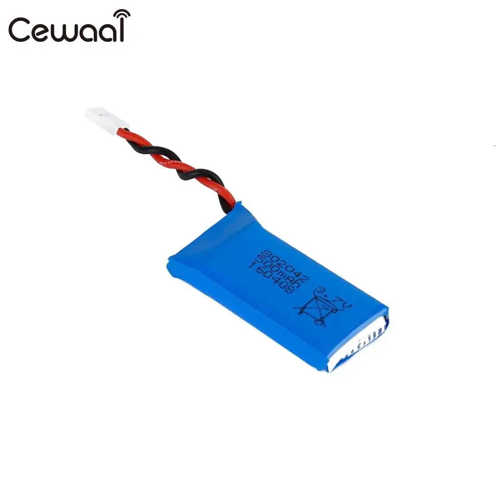 

Cewaal 2 pcs 3.7V 500mAh Charger Helicopter Battery Rechargeable Drone Battery High Performance Drone RC Quadcopter
