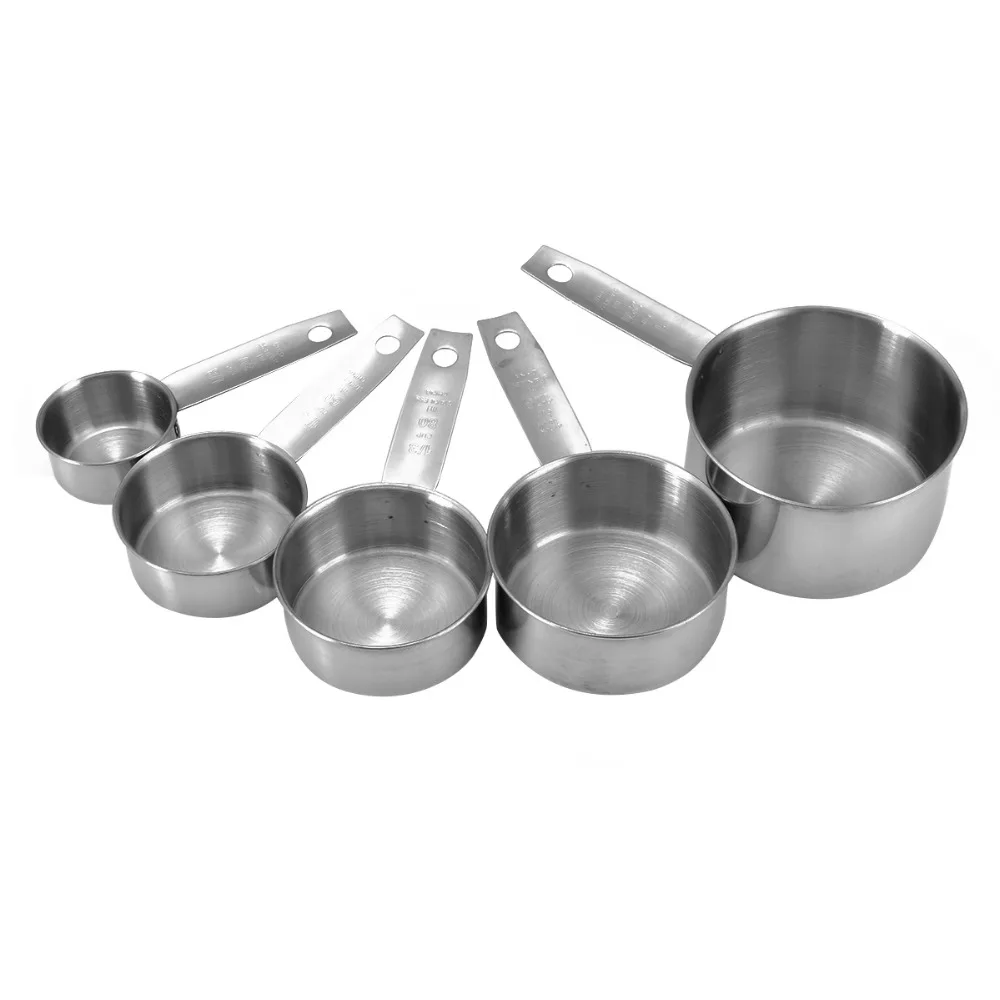 7 PCS Stainless Steel Measuring Cups For Baking Coffee Tea Kitchen  Measuring Spoon Scales Scoop Set Measuring Tools Easy To Grip - AliExpress