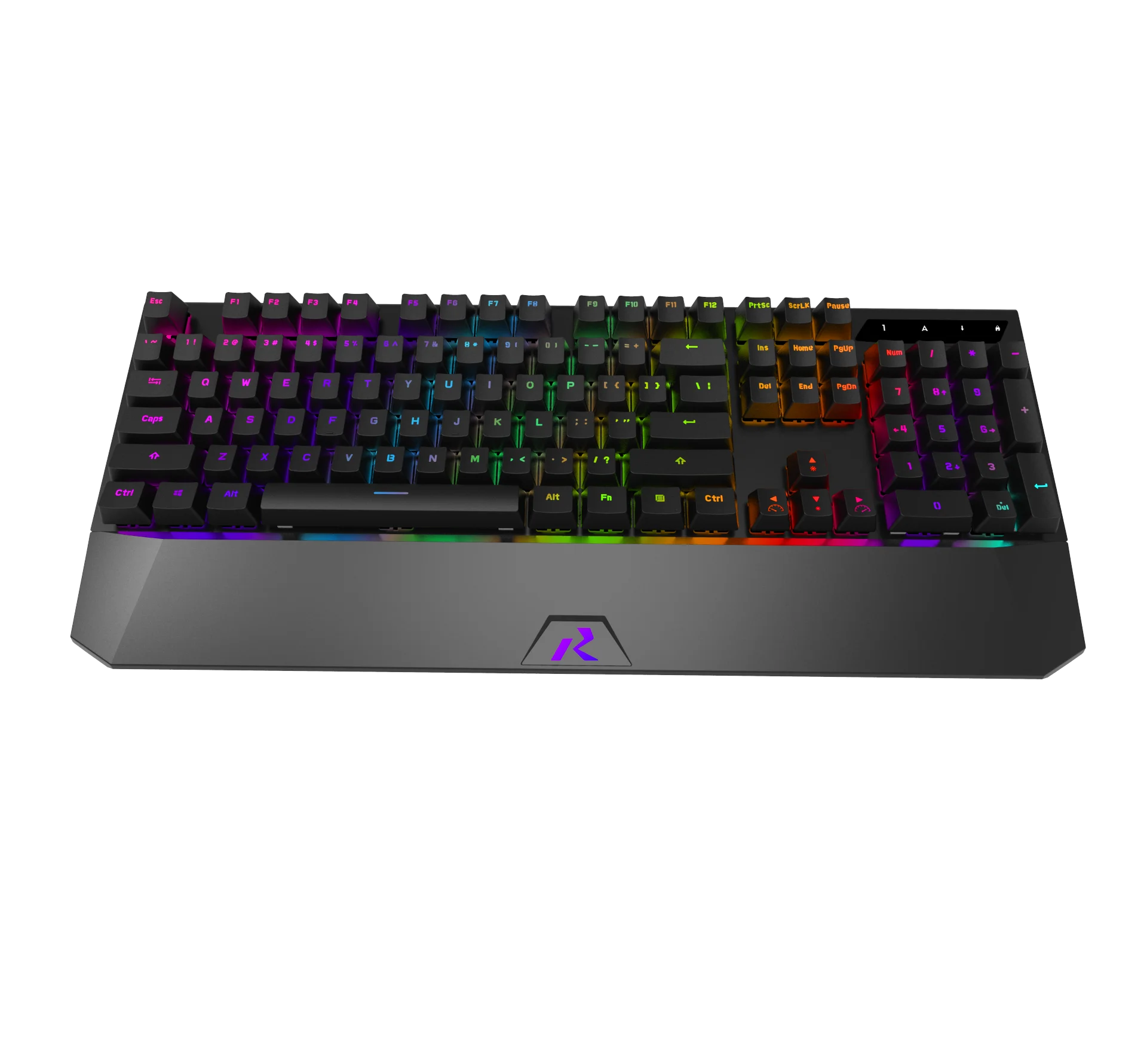 RK956 RGB Backlit Teclado de Jogo Mecânico Interruptor Marrom para Gamer