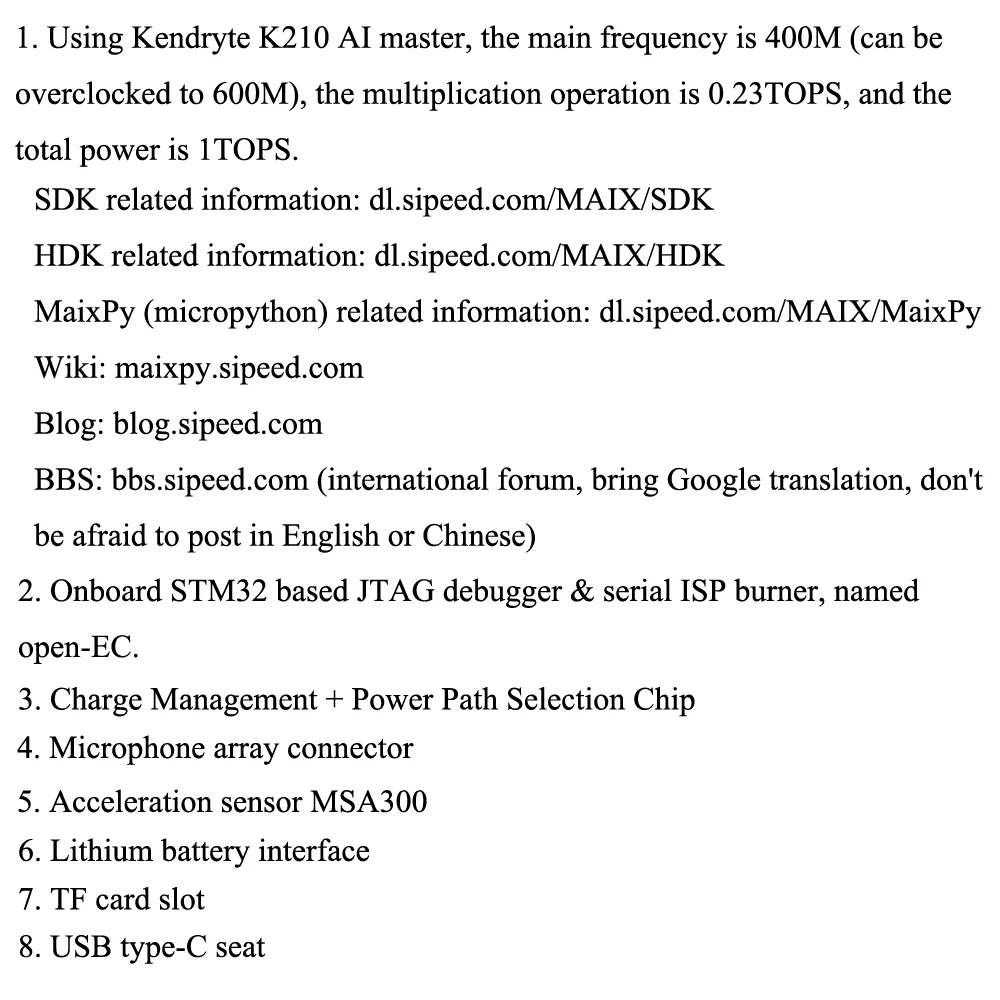 Sipeed MAIX GO K210 AI Pocket Deluxe полнофункциональная макетная плата с корпусом бортовой отладчик