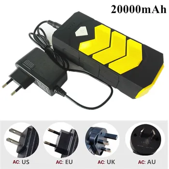 

16800MAH Large Capacity 12V Car Jumper Starter Flashlight Emergency Vehicle Booster Battery Power Bank Charger Yellow EU