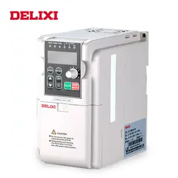 DELIXI AC В 220 В 2.2KW однофазный вход 3 фазы выход преобразователь частоты для регулятор скорости двигателя 50 Гц 60 Гц Инверторные приводы