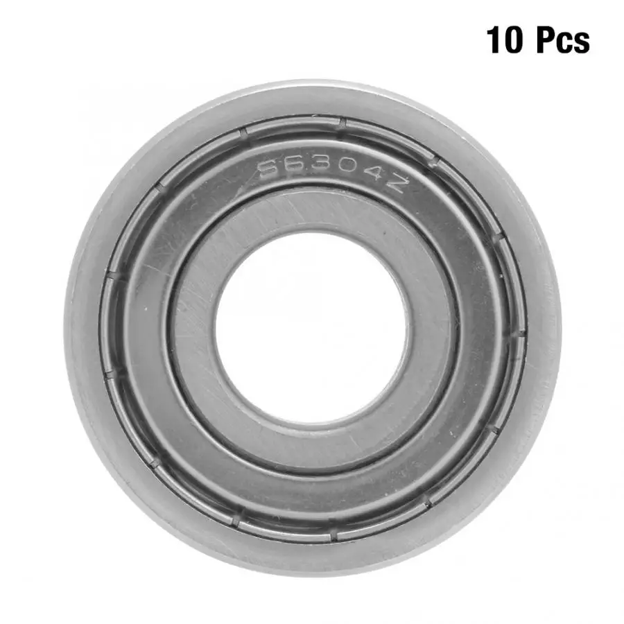 

Rodamientos 10Pcs 6304-ZZ Sealing Bearing Steel Deep Groove Ball Bearing 20*52*15mm Linear Slide