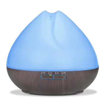 

VVPEC 500ml Aroma Diffuser Air Humidifier with 7 Color Changing LED Lights USB cool mist maker Air Purifier for Office Home