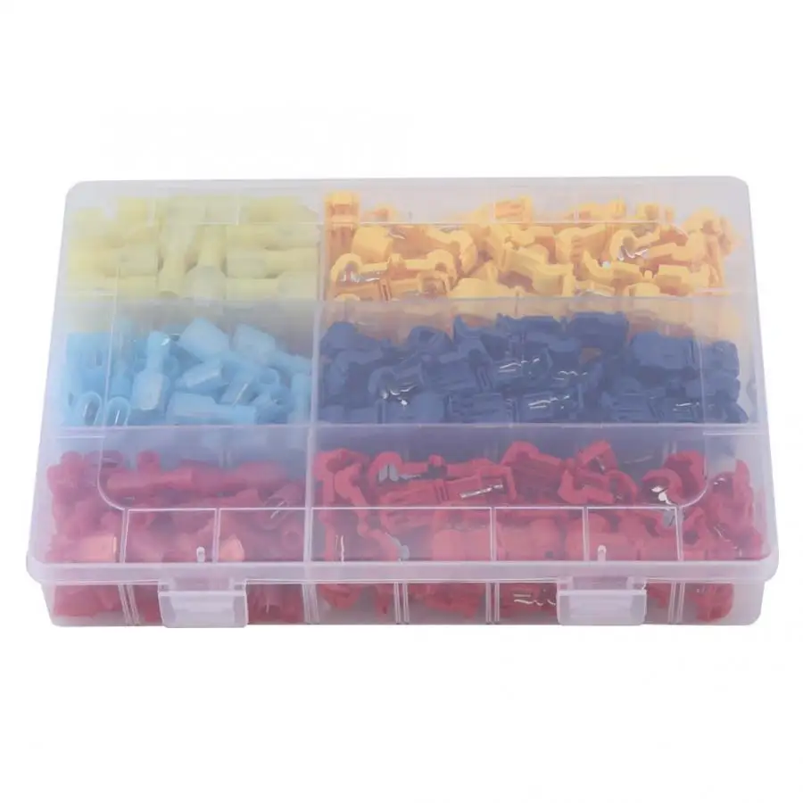 

Wire Connector 240pcs/set T-type Quick Splice Crimp Terminal Cable Wire Wiring Connector Accessories