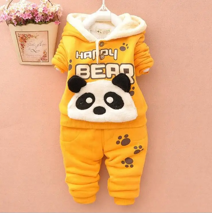 Winter Baby Clothing Sets For Girls Boys Cotton Long Sleeve+Pant Kid Children Girl Boy Clothes for 0-4Y |