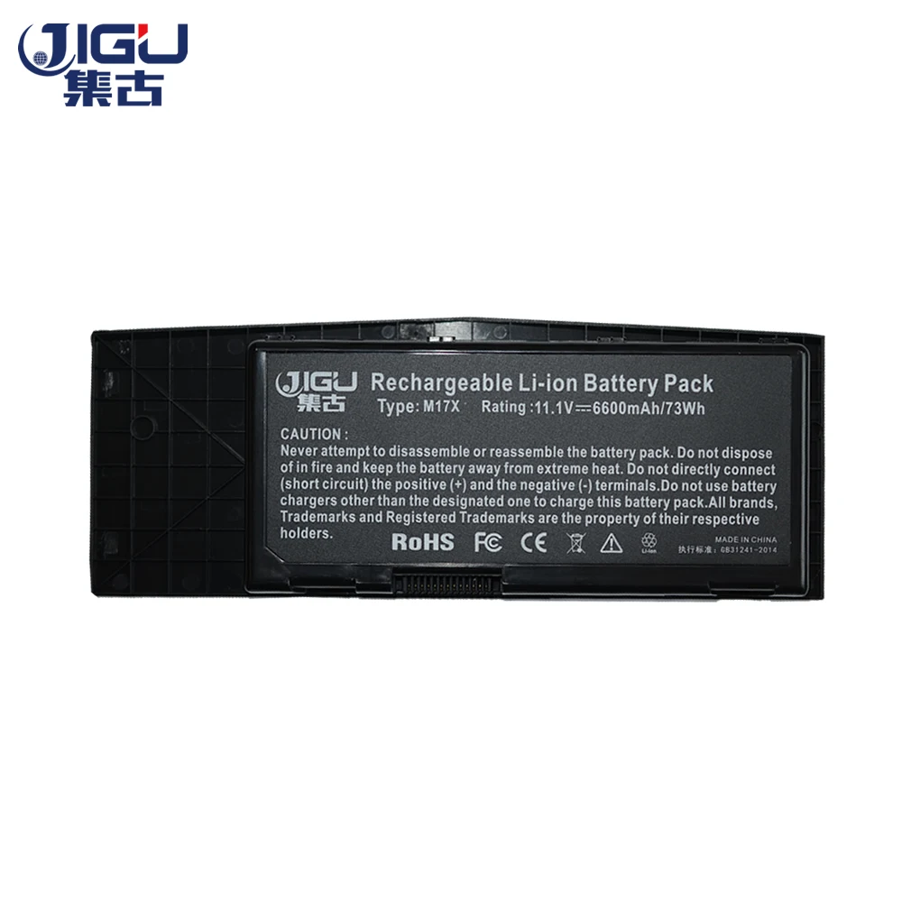 JIGU 9 ячеек Новый аккумулятор для ноутбука 318-0397 7XC9N C0C5M 451-11817 BTYVOY1 DELL Alienware M17X R3 R4 |