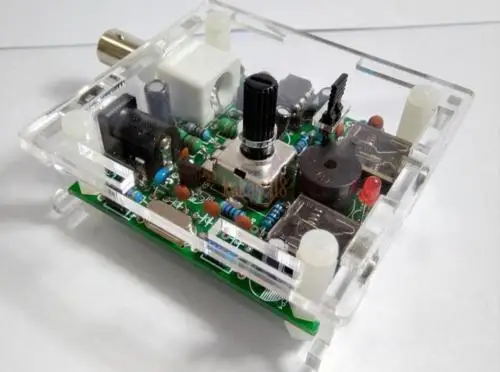 В собранном виде S-PIXIE CW QRP супер коротковолновое радио трансивер Радио 7,023 кГц+ чехол