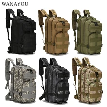 600D нейлоновый армейский тактический рюкзак, водонепроницаемый Molle открытый альпинистский рюкзак, 6 видов цветов походный охотничий военный рюкзак
