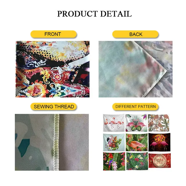 Testreszabhatja A Fali Függő Kárpit Nappali Dekorációt, Törülköző Falfali Falfestéket Flamingók Terítő - Image 4