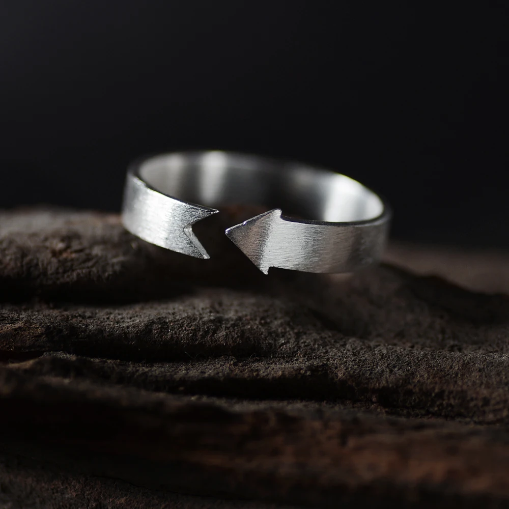 New Arrows Rings Genuine 925 Sterling Silver Plain Arrow Toe Ring For
