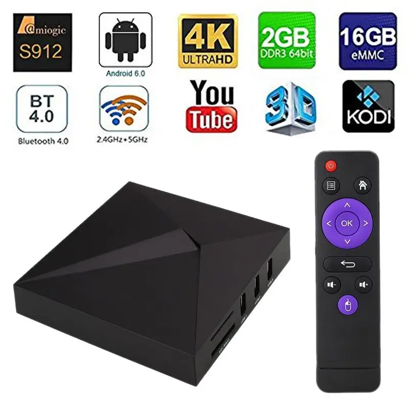 

A5X Pro 4K Quad Core Android Smart TV Box 2+16GB WIFI Fully Loaded Media Player set-top box