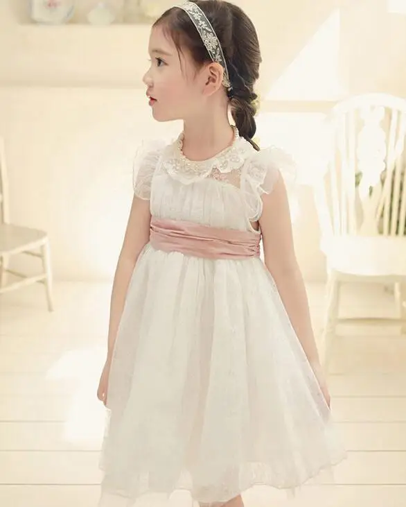 

Sweet Slim Dress For Girls Elegant Festive Disfraces Infantiles Princesa Summer Light Breathable Kids Dresses For Girls