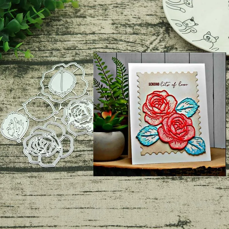 

3D flower Metal cutting dies frame craft cutting die embossing stencil for handmade Paper card making scrapbooking