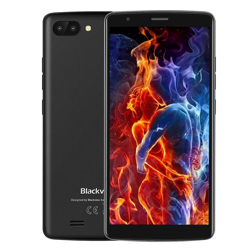 Смартфон BLACKVIEW A20 Android GO, двойная камера заднего вида, четырехъядерный, 5,5 дюймов, 18:9, мобильный телефон, 3000 мАч, gps, 3G, низкая цена, мобильный телефон - Цвет: Black