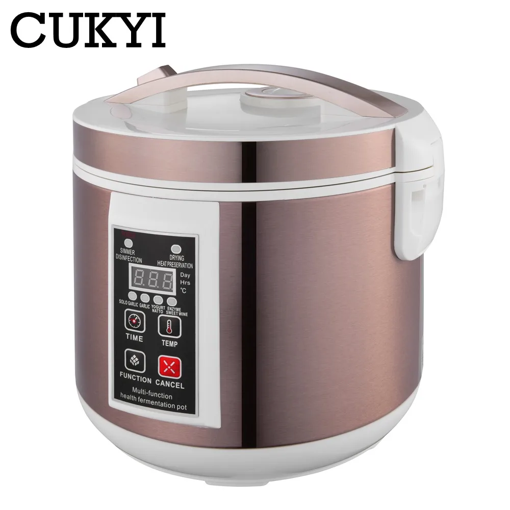 110V/220V 6L Intelligent Black Garlic Fermenter Yogurt Wine Maker Digital Control Fermentation Non-stick Stainless steel Liner