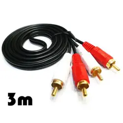 Tofoco 2 RCA разъем стерео двойной RCA аудио Динамик мужчинами Соединительный кабель 1,5 м 3 м