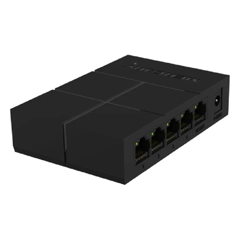 모든 종류의 Poe 카메라 또는 AP, 네트워크 스위치, 플러그 앤 플레이, IEEE802.3af/at PoE 세트, 5 포트 4 Poe 43W 100Mbps 데이터 스위치