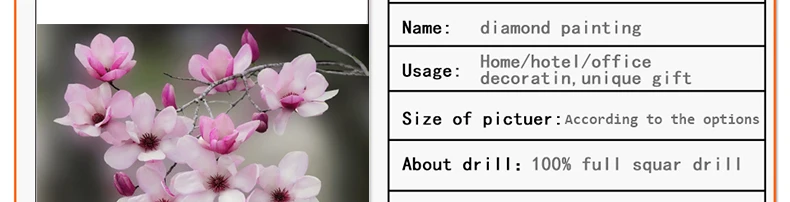 diy cross stitch fragrance magnolia blossoms whole scale resin drill 5d diamond painting mosaic embroidery kit wall decoration1044_02
