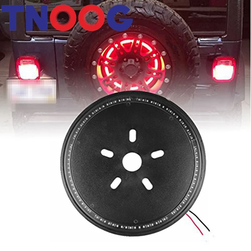 LED Spare Tire Light 3rd Round Wheel Tail Lamp Car styling Red Brake