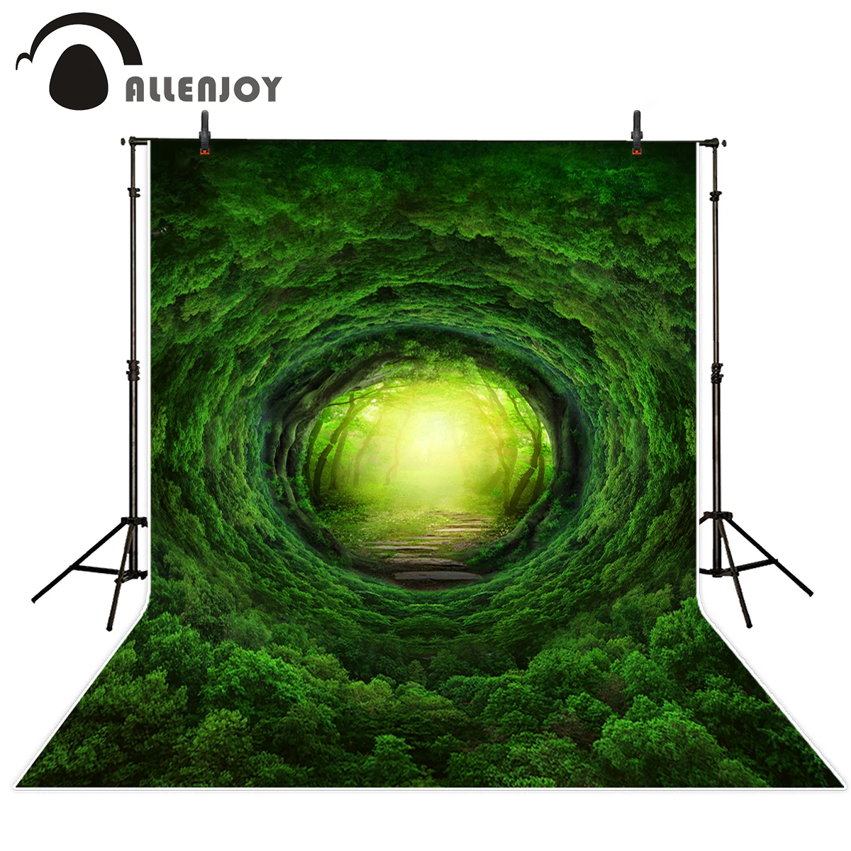 

Allenjoy photography background tree green circle path fantasy backdrop original design props custom