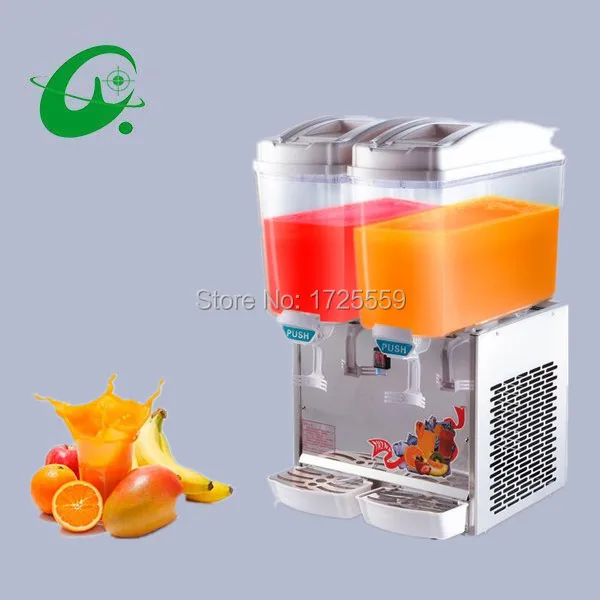Cold drink machine cooling two barrels blender 17L*2 volume cold water