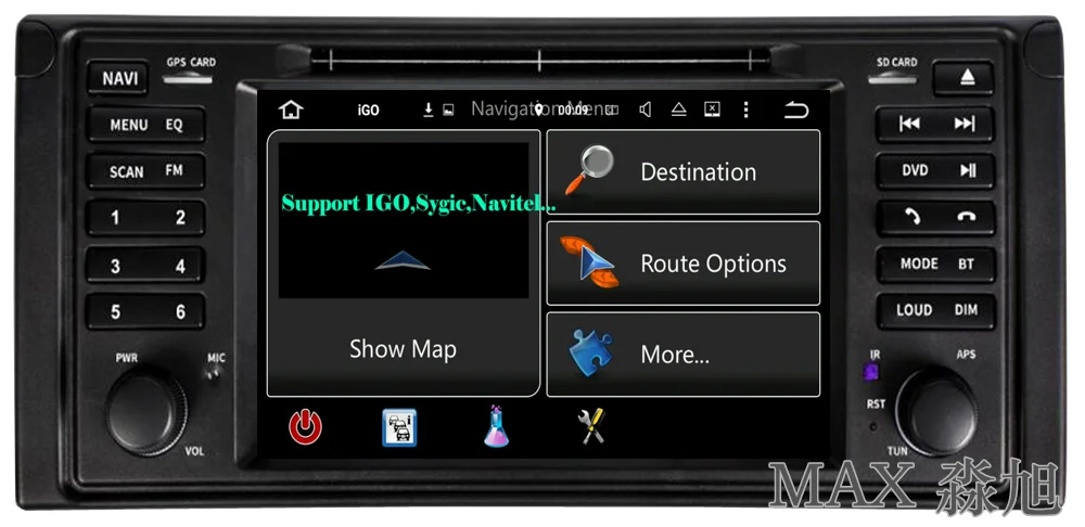 Discount 2G+16G GPS Navigation System Car DVD Player for BMW E53 X5 E39 M5 with Car Radio DAB+ Bluetooth swc free map 4G WIFI CD Player 9