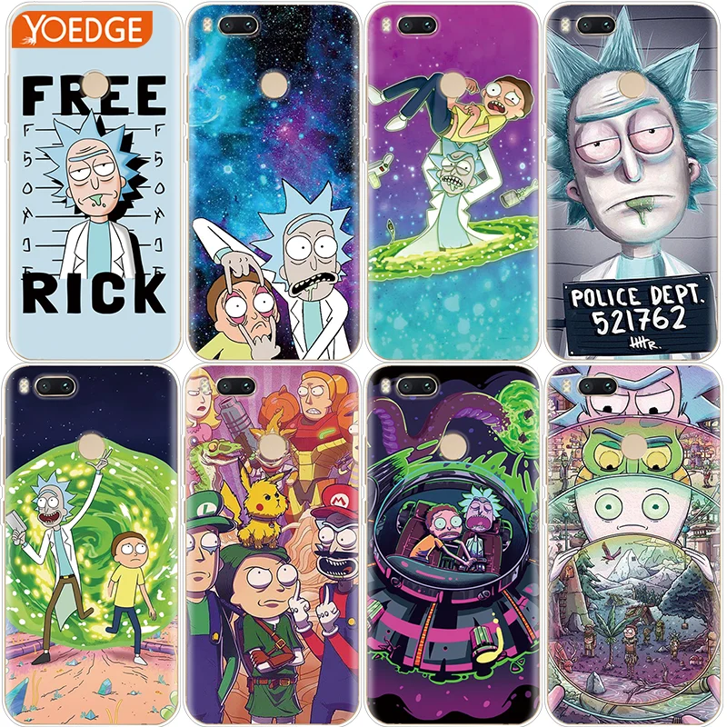 

Rick And Morty Capa For Xiaomi Pocophone F1 Mi A2 5X 6X 4 4C 5 5S Plus 6 8 SE Explore Mix 2S Note 3 Fundas For Xiaomi Mi A1 Case