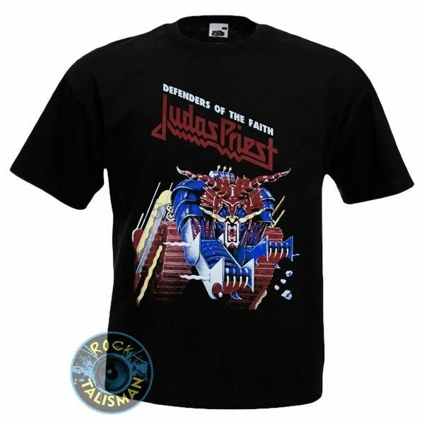 Рок-металлическая панк-группа Judas Priest Defender Of The Faith Мужская футболка унисекс |