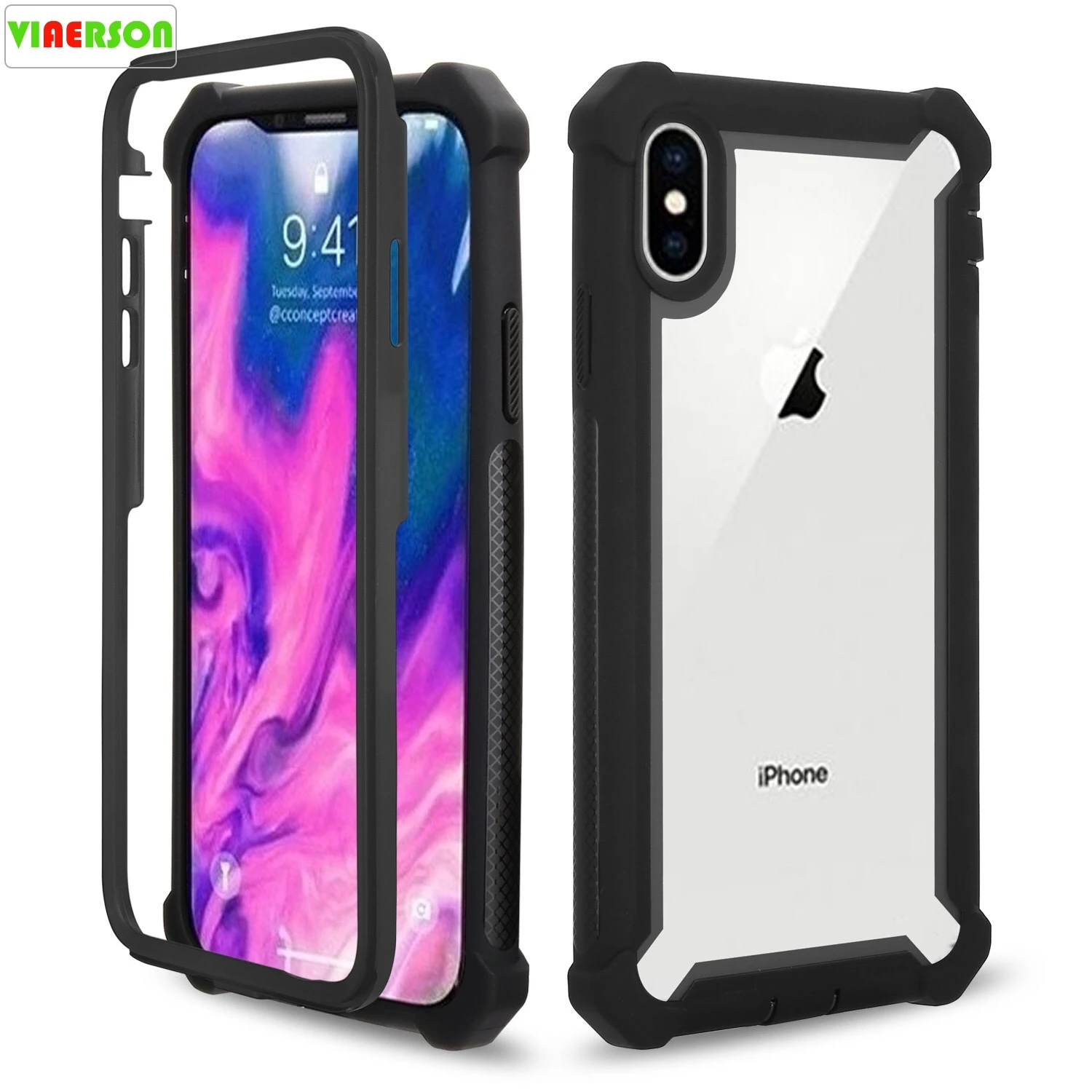 VIAERSON чехол для телефона iPhone XS Max XR X 6 6S 7 8 Plus роскошный противоударный Жесткий ПК Capa