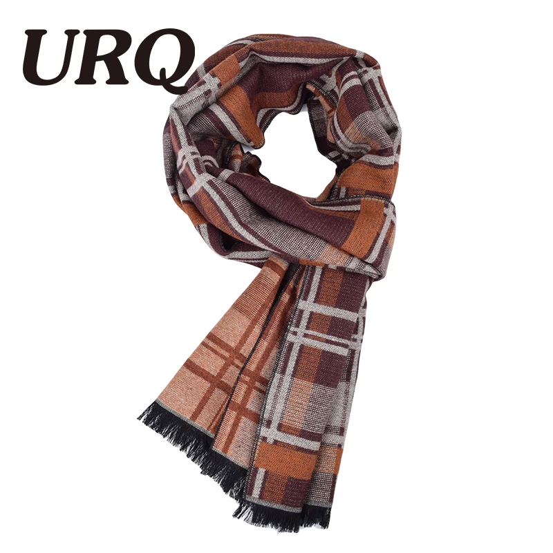 Buy [URQ] Brand New Chic Plaid Men Scarf Cotton Luxury