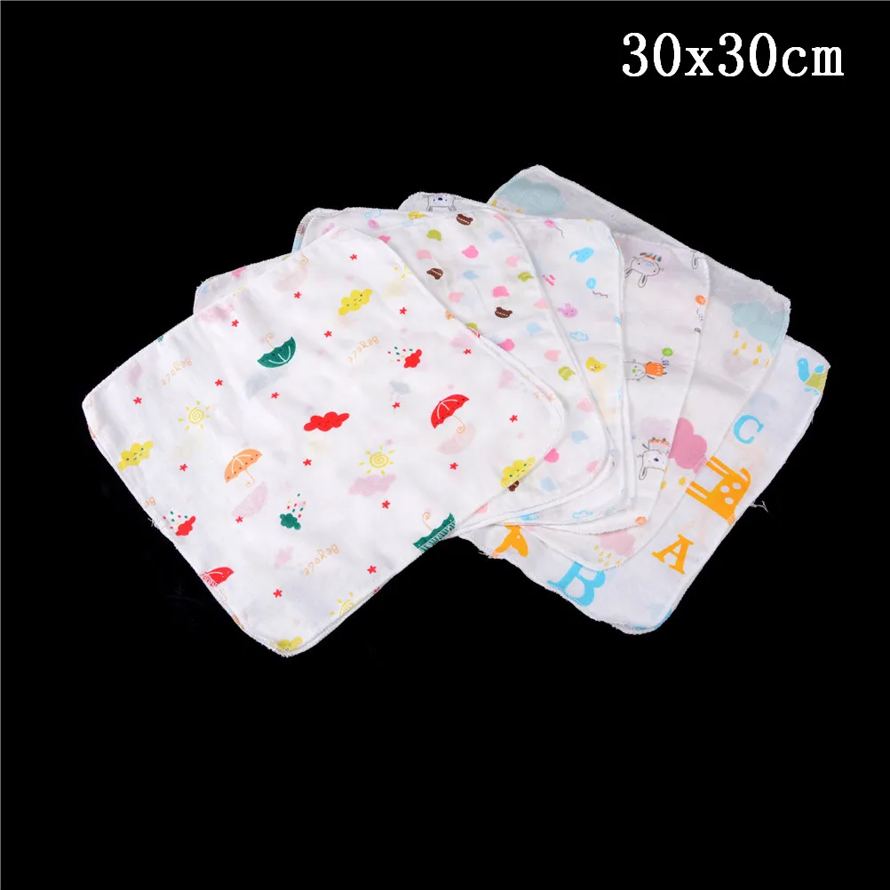 10 шт. детское полотенце для кормления в горошек с принтом Детский Маленький платок марлевые полотенца для кормления