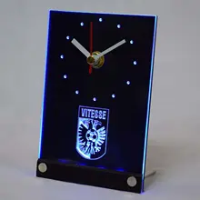 Tnc1009 Vitesse Arnhem Stichting betaalld Voetbal голландская Eredivisie 3D светодиодный настольные часы