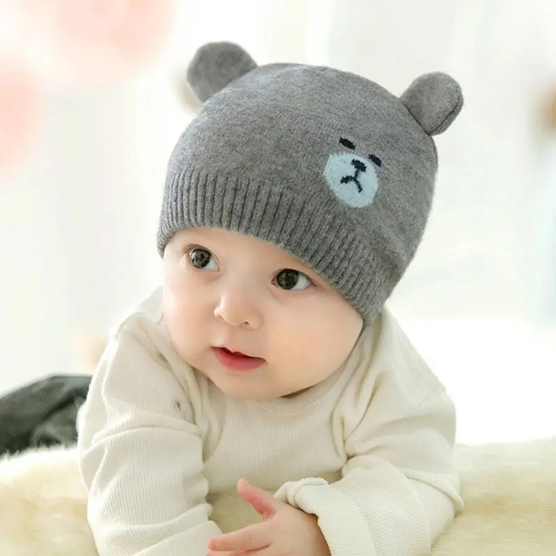 Cute Toddler Kids Girl/&Boy Crochet Knit beanie cap BABY Panda bear costume