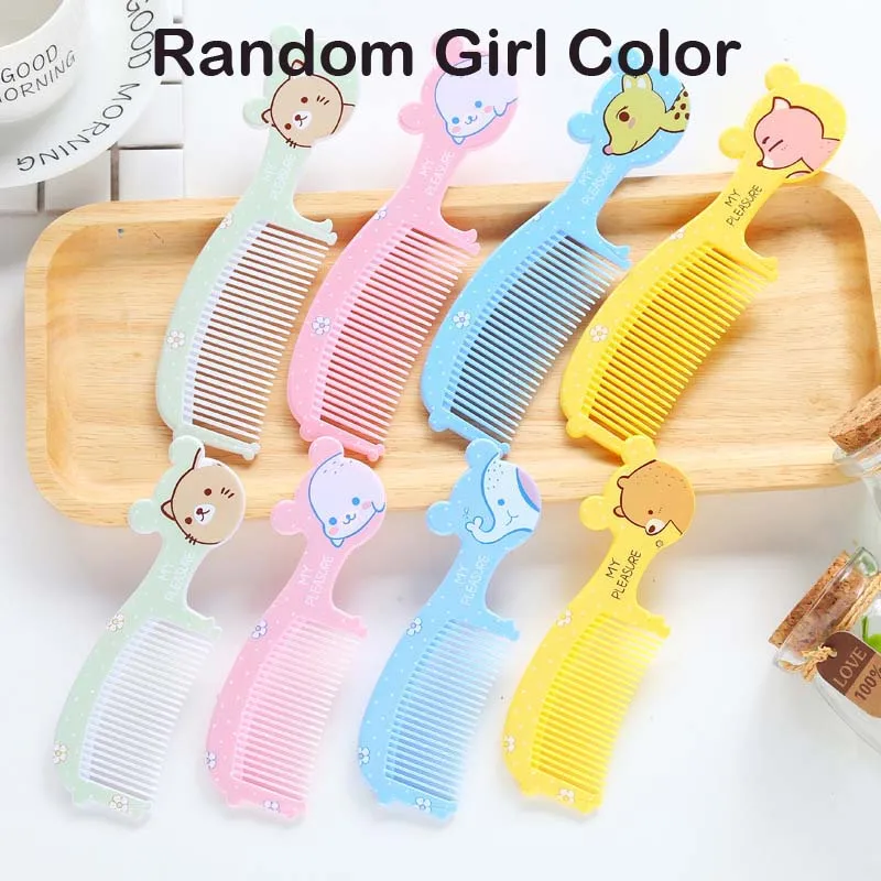 2pcs Baby Hair Brush Infant Comb Grooming Shower Design Pack Kit Safety Soft New