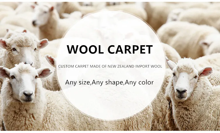 New Zealand wool silk round carpet bedroom bedside simple custom modern European living room FF carpet.customizable size /color