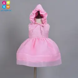2018 новое платье для девочек без рукавов платье для крещения для маленьких девочек 1 год на день рождения Одежда для маленьких девочек