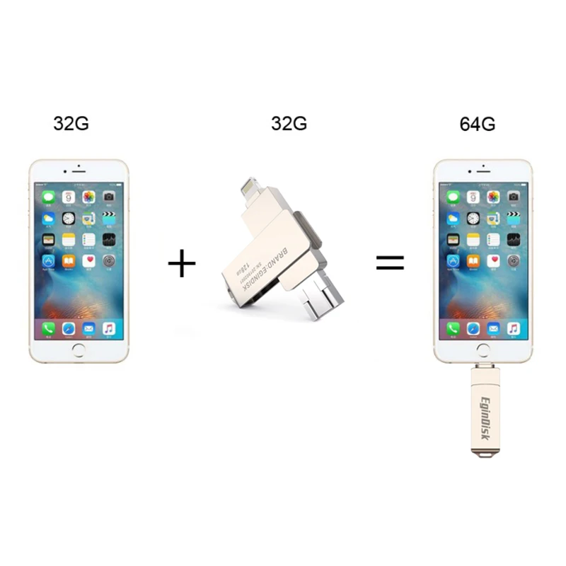 Usb флешка для iPhone 6 6S 6P 7 7S 7P 8 8P X XS XR Otg USB флеш-накопитель для телефона Android/iPhone/iPad 3 в 1 карта памяти