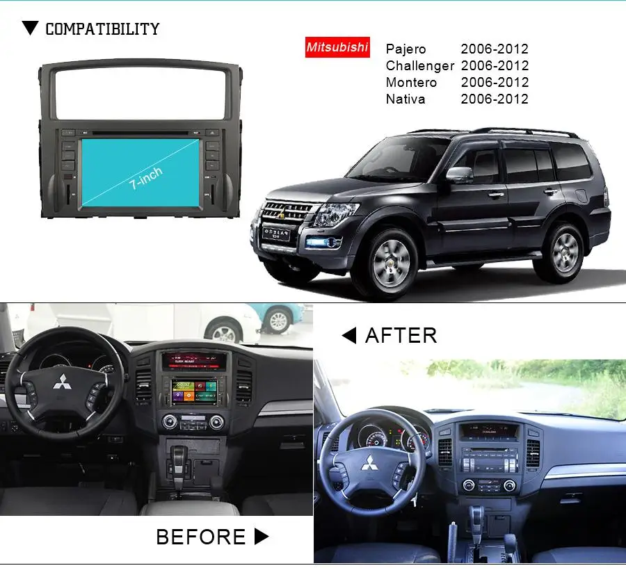 Top 7" in-dash Car DVD player with GPS(opt),Audio Radio stereo,USB/SD,AUX,BT/TV,Canbus,car multimedia headunit for mitsubishi pajero 9 Top 7" in-dash Car DVD player with GPS(opt),Audio Radio stereo,USB/SD,AUX,BT/TV,Canbus,car multimedia headunit for mitsubishi pajero 9